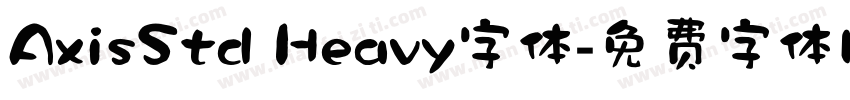 AxisStd Heavy字体字体转换